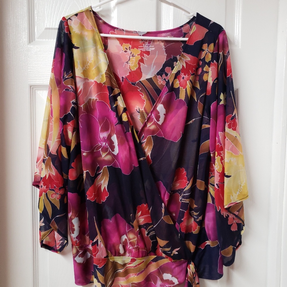 Lane Bryant Floral Blouse